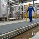 Dim Gray Premium Mini Mesh Grating - 4038mm x 1262mm for Heavy Duty Use