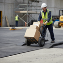 Light Slate Gray Heavy Duty Access Matting Ramp for Wheelchairs and Pushchairs - 395mm x 22mm