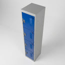 Four-door PPE Locker with Cam Lock and Galvanised Shelves (view 2)