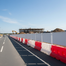 Dark Gray Premium Safety Barrier Hoarding Fencing Panel for Event Security