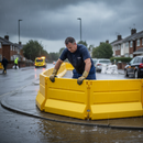 Dim Gray Premium Lightweight Flood Barrier - Corner Unit for Effective Water Control