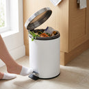 12 Litre Pedal Bin – White or Stainless Steel