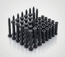 M8 x 70mm Hex Head Coach Screws, Stainless Steel (Pack of 50) — Textured Black