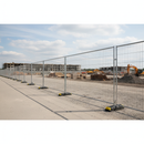 Gray 40 x Heavy Duty Anti-Climb Temporary Fencing Panels for Security