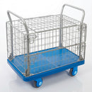 Mesh Trolley with Hinged Lid & Half Drop Side – 300kg Capacity (view 2)