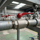 1 1/4" BSP Female Plated Brass Lever Ball Valve, 82mm