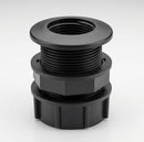 1/2" BSP Male Polypropylene Outlet with Back Nut & Cap (view 2)