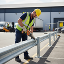 Light Gray Premium Heavy Duty Barrier Beam 3mm Thick - Various Lengths for Secure Installation