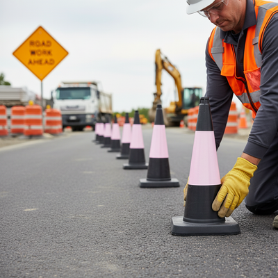 High-Performance 750mm Traffic Cone - Durable and Stackable