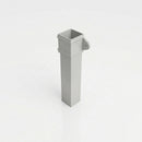 Traditional Aluminium Downpipe 72x72mm x 3m Eared Socket — RAL 7035