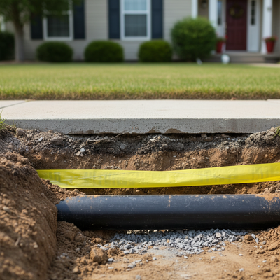 High-Visibility Detectable Underground Tape for Gas Main - 150mm x 100m