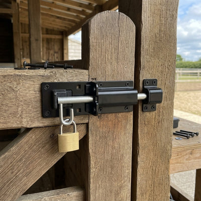 Heavy Padbolt 7" Black for Gates