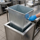 50 Litre galvanised steel bin liner with external handle