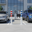 Slate Gray High-Performance EV Charging Point Protection Bollards