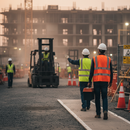 Dark Olive Green High-Visibility Safety Vest with Durable Polyester Fabric and Velcro Closure, Compliant with BS EN 471 Class 2 Standards - Available in Orange and Lime/Yellow