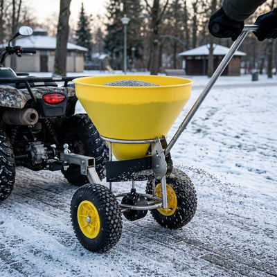 50L Professional Grit Spreader with Adjustable 1–4m Width