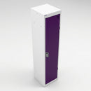 Single Door Steel School Locker 1365mm – Cam Lock & Coat Hook (view 2)