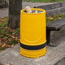 Open Top Litter Bin 90 Litre with Ground Fixings