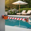 Dark Olive Green Premium Suction Pad Retractable Barrier Kit with 9m Tape