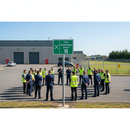 Gray Premium Fire Safety Sign - Fire Assembly Point B for Evacuations