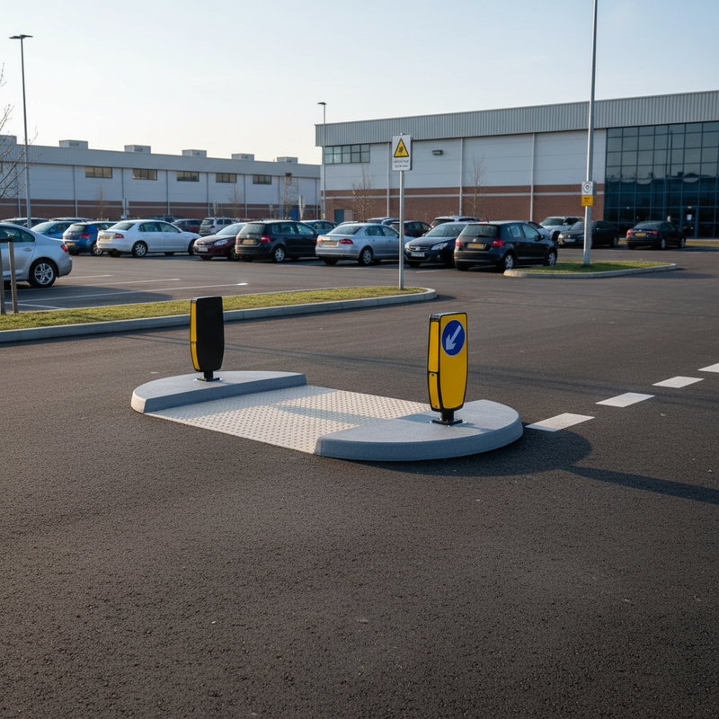 Dark Slate Gray High-Performance Two Piece Traffic Islands for Effective Management