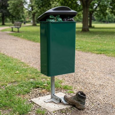 Pedal Operated Dog Waste Bin – 45 Litre Steel