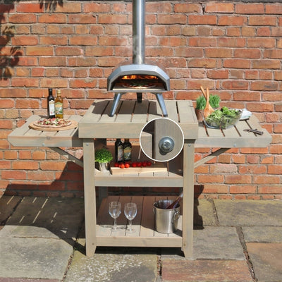 Garden Pizza Oven Table - Outdoor Cooking Station
