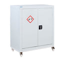 Light Gray Acid & Alkali Mobile Cupboard - 1 Shelf