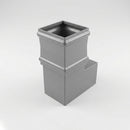 Traditional Aluminium Downpipe Bends 72x72mm – 92.5° & 112.5° (view 2)