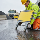 Gray Premium Yellow/Black 1050 x 450mm Q-Sign for Safety and Visibility