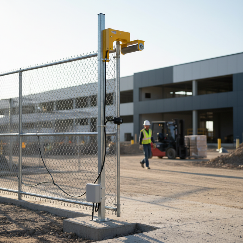 Gray Premium Gate Adaption Pole for Barrier Systems