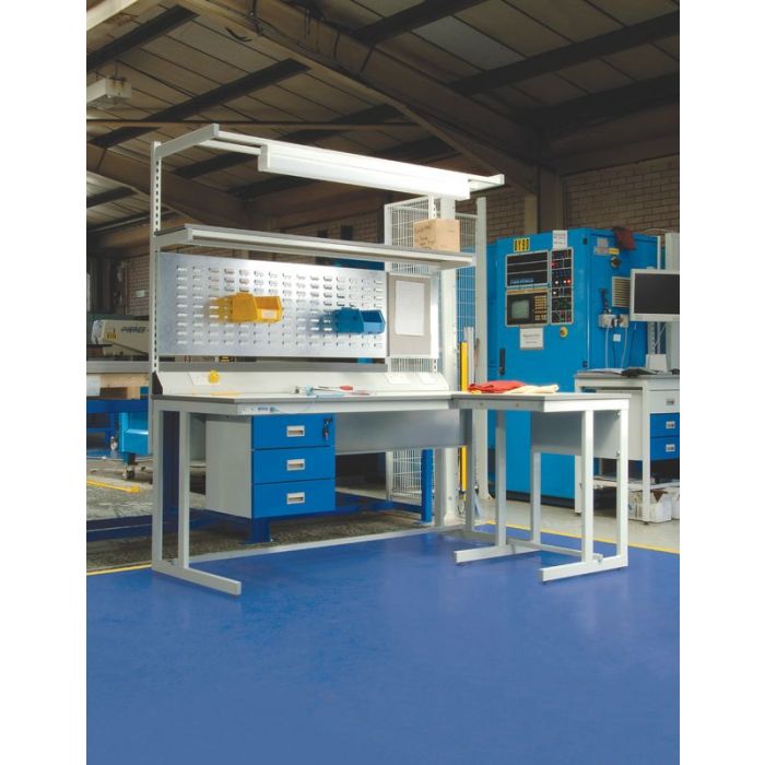 Slate Gray Cantilever Esd Assembly Workbenches