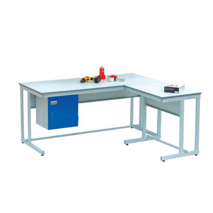 Light Steel Blue Extension Unit For Cantilever Workbench