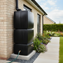 Gray Premium Tall Slim 825 Litre Pillar Water Butt with Multiple Outlets