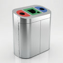 270 Litre Triple-Compartment Internal Recycling Bin, Galvanised Steel (view 2)
