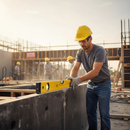 Dark Slate Gray Heavy Duty Aluminum Spirit Level - 600mm with Easy Reading System