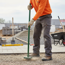 Light Gray Heavy Duty 10lb Cast Iron Punner for Earth Compaction