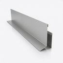 V Return Aluminium Fascia Board 30mm 45° 3m — RAL 9006