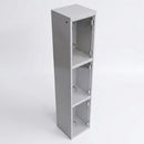 Clear Perspex 3-Door Locker – 1800mm H × 300mm W, Cam Lock (view 2)