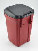 35 litre post-mounted dog waste bin, red or green (view 2)