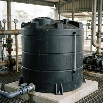 4,000 litre polyethylene industrial storage tank