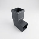 Traditional Aluminium Downpipe Bends 72x72mm – 92.5° & 112.5° — RAL 7016 / 92.5 Degrees