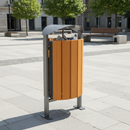 Dark Slate Gray Heavy Duty Litter Bin - 50 Litre Capacity for Outdoor Use