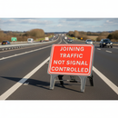 Dark Olive Green Joining Traffic Not Signal Controlled Sign 1050x750mm