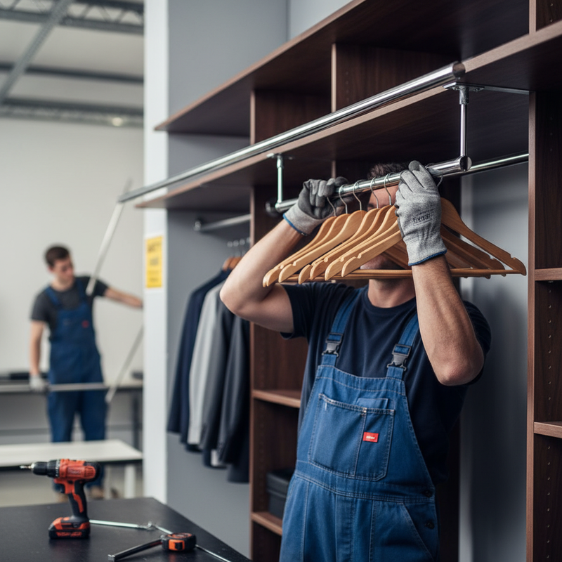 Dark Slate Gray Premium Oval Chrome Tube - 30mm x 15mm for Wardrobe and Towel Rails