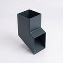 72x72mm Flush Joint Aluminium Downpipe Shoe — RAL 7016