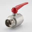 1 1/4" BSP Male x Female Plated Brass Lever Ball Valve, 93mm (view 2)