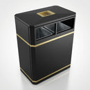 Dual Compartment Litter & Recycling Bin – 160 Litre Steel (view 2)