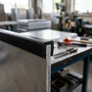 Square Rubber Edge Protector 6.4x6mm for 3mm Panels - 25m EPDM (view 2)