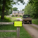 Dark Olive Green Heavy Duty 600 x 450mm Professional Q-Sign for Road Traffic